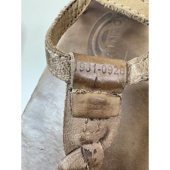 Rainbow Womens T-Street Braided Leather Sandals L 7.5 - 8.5 Brown Beachy Boho - Picture 9 of 12